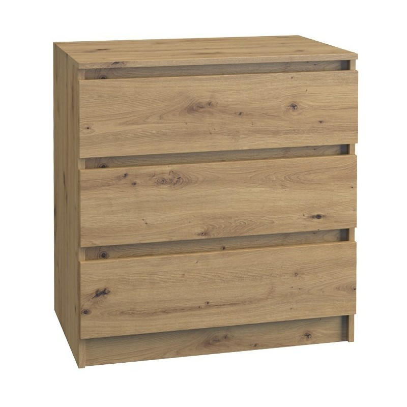 KOMMODE bella3 - Eiche Artisan, Holzwerkstoff (70/76/35cm) - roe furniture