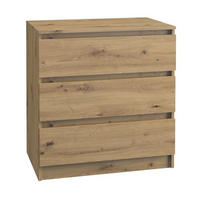 KOMMODE bella3 - Eiche Artisan, Holzwerkstoff (70/76/35cm) - roe furniture