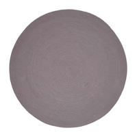 TEPPICH geflochten rund 120 cm - Grau, Textil (120/120cm) - Homescapes