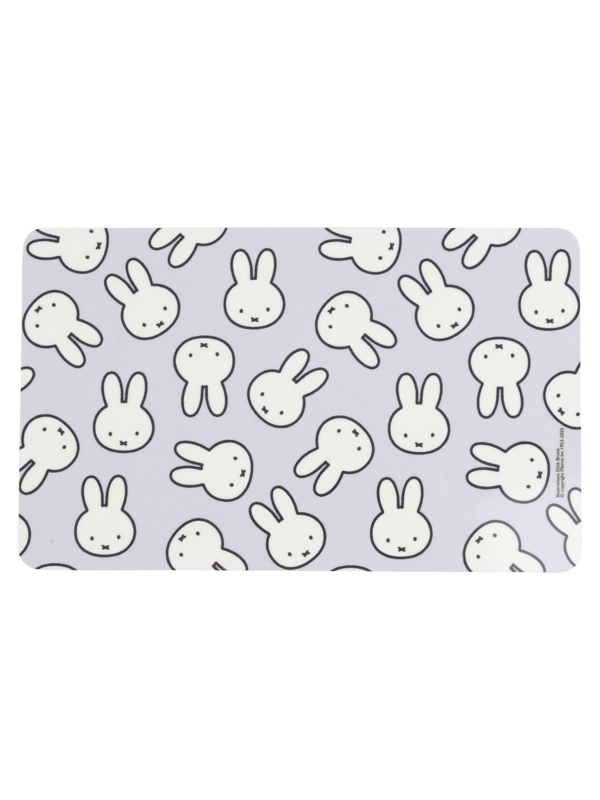 BRETTCHEN Miffy Hase Allover Blau 14,5 x 23,5 cm - Blau, Kunststoff (14.5/23.5cm) - United Labels