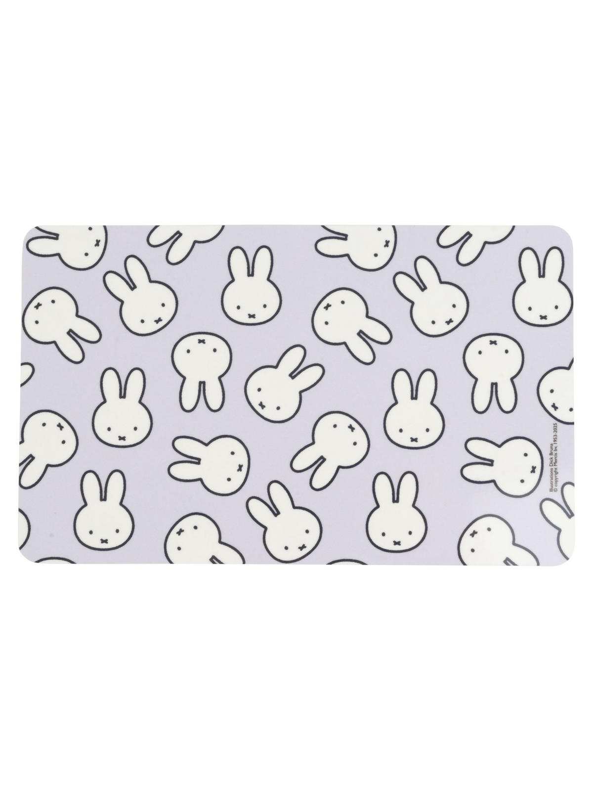 BRETTCHEN Miffy Hase Allover Blau 14,5 x 23,5 cm - Blau, Kunststoff (14.5/23.5cm) - United Labels