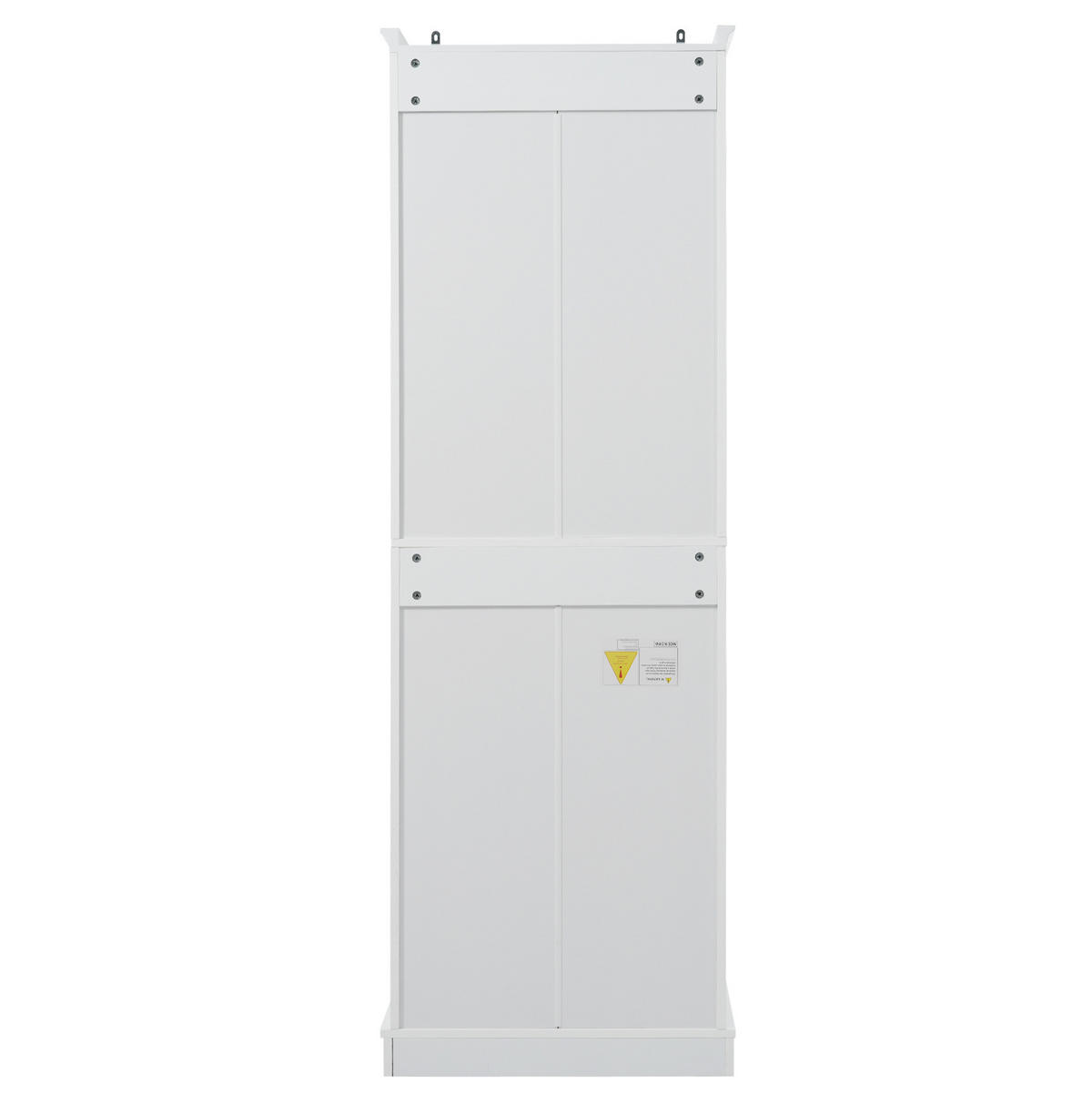 BADEZIMMERSCHRANK mit Stauraum 60 x 40 x 180 cm Weiß - Weiß, Holzwerkstoff (38/180/57cm) - Beauniv