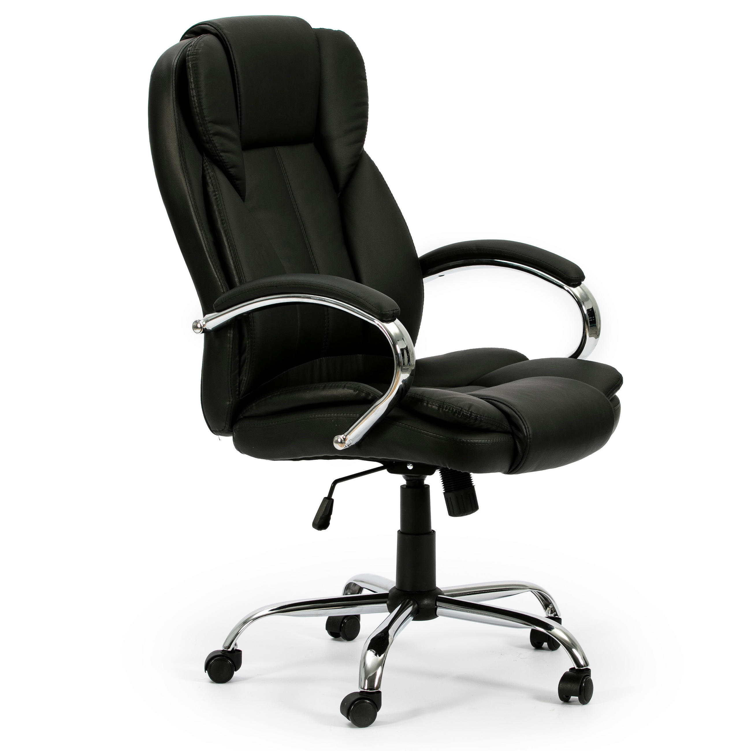 DREHSTUHL Nixon Schwarze Farbe - Schwarz, Fell (77/114/65cm) - VS Venta-stock