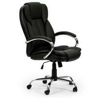 DREHSTUHL Nixon Schwarze Farbe - Schwarz, Fell (77/114/65cm) - VS Venta-stock