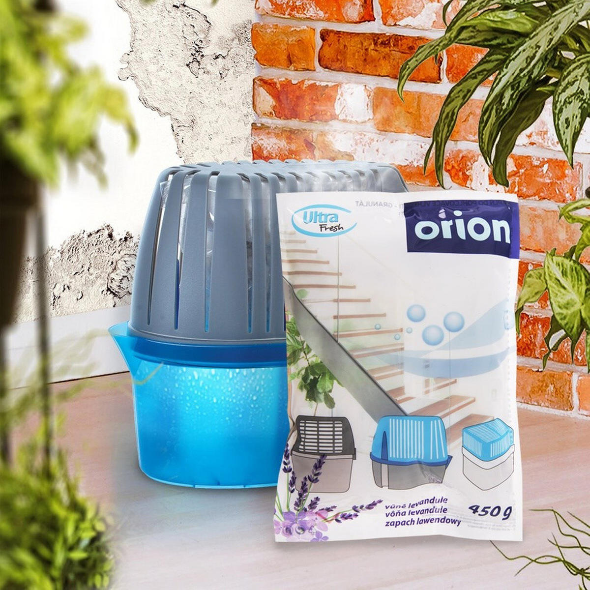 FEUCHTIGKEITSABSORBER-ERSATZ Ultra Fresh Lavendel violett - Violett, Naturmaterialien (13/19/4cm) - Orion 