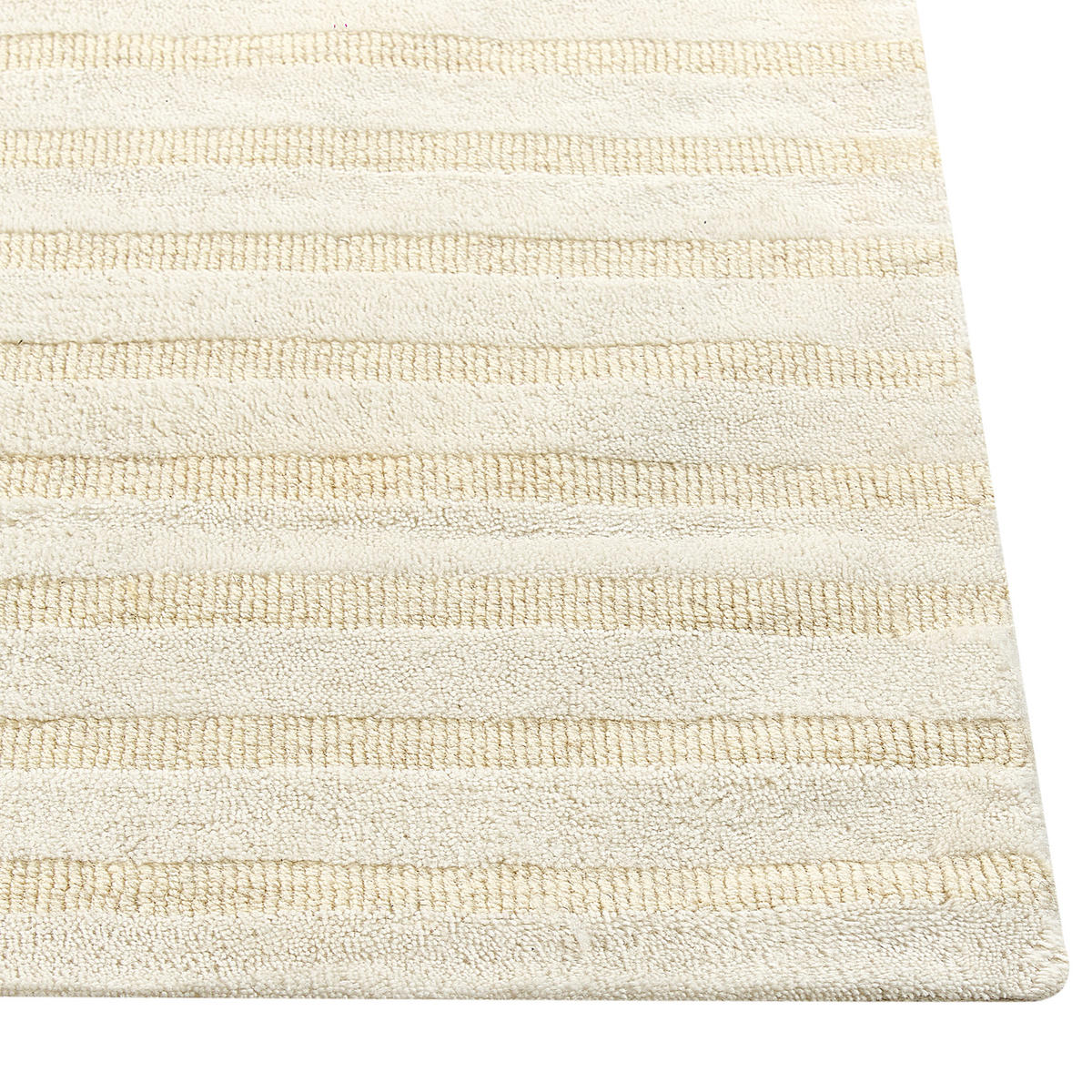 KURZFLOR-TEPPICH Beige 200/300 cm Abegum - Beige, Textil (200/300cm) - Beliani