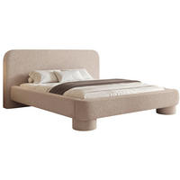 POLSTERBETT mit Bettkasten Fredo 140x200 cm - Beige, Holzwerkstoff/Textil (140/200cm) - Selsey