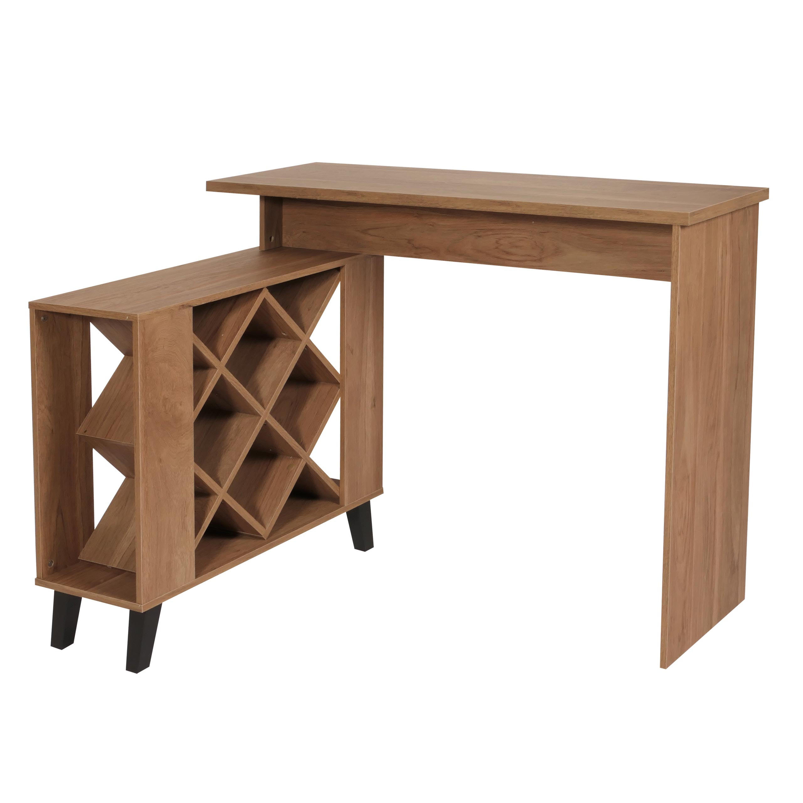 BARTISCH rechteck Braun - Braun, Holz (120/93/98cm) - MCW