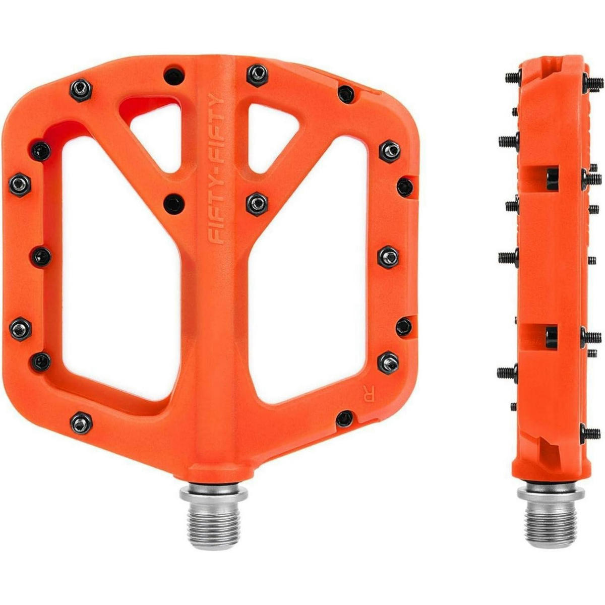 FAHRRADPEDALE Nylon Composite Orange - Orange, Kunststoff (10.4/1.5/10.6cm)