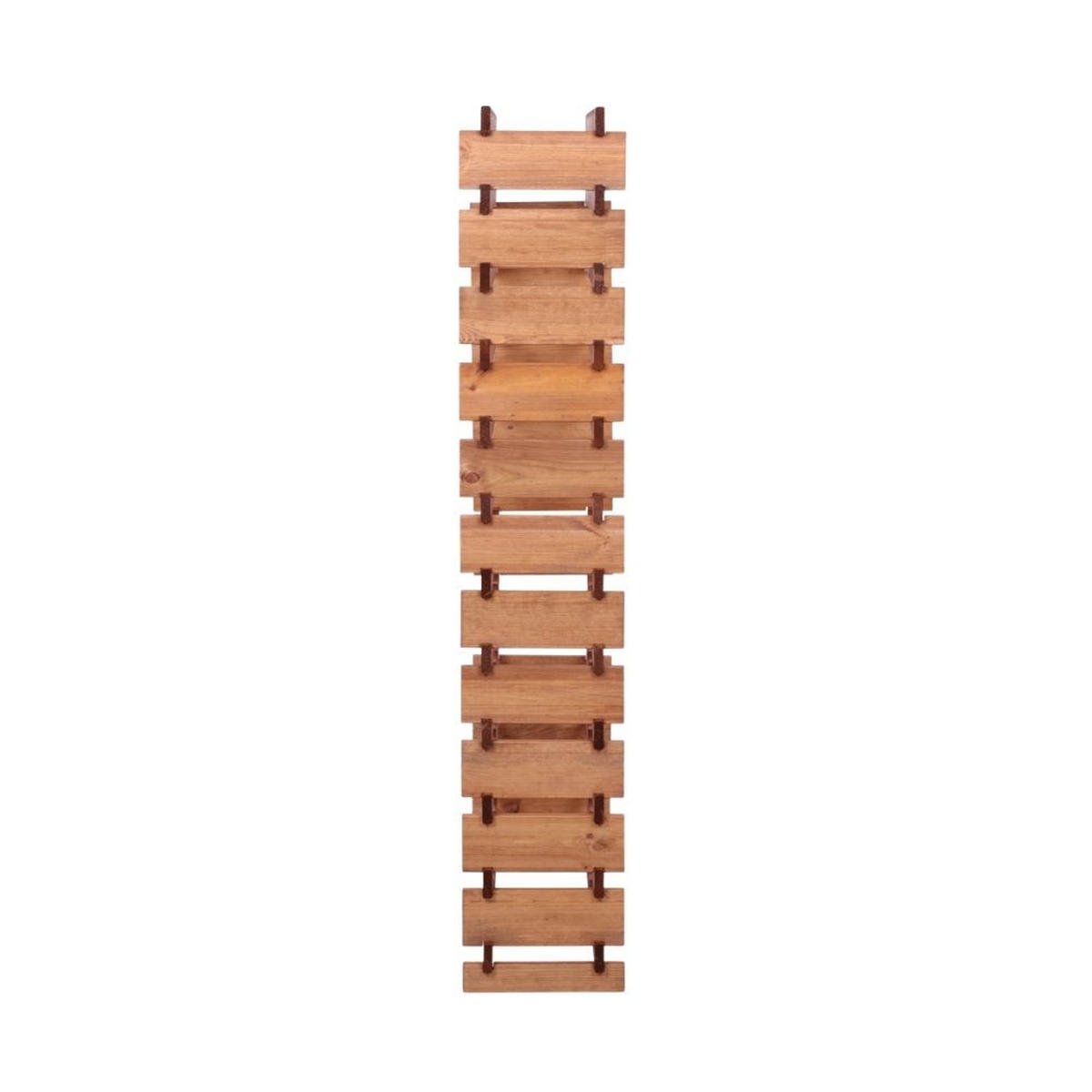 WEINREGAL VINOTECA FLEX PRO HxBxT 163x65x28cm 72 Flaschen auf 12 Ebenen Braun geölt - Braun, Holz (65/163/28cm) - PROREGAL