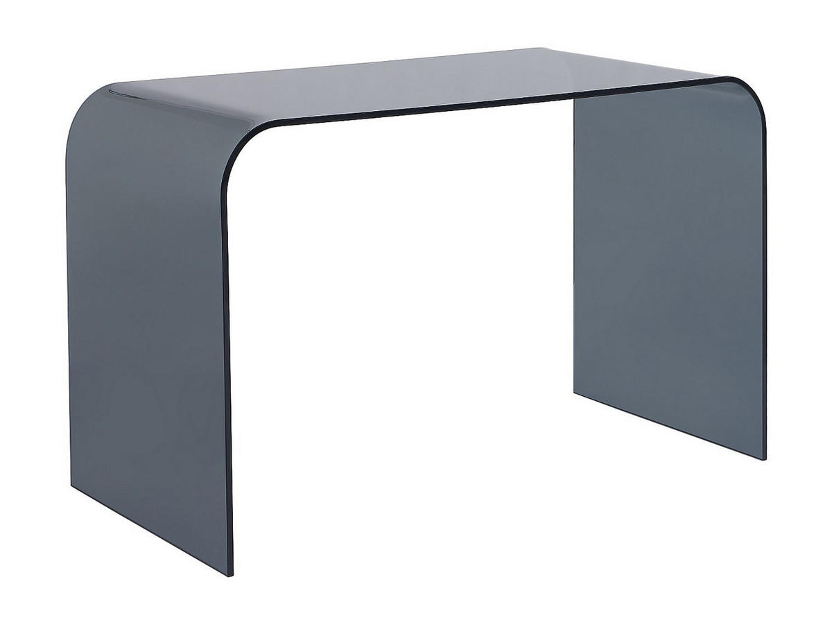 SCHREIBTISCH - 120 cm x 60 cm - glas - anthrazitgrau Kardemo - Anthrazit, Glas (120/60/75cm) - Vente-Unique