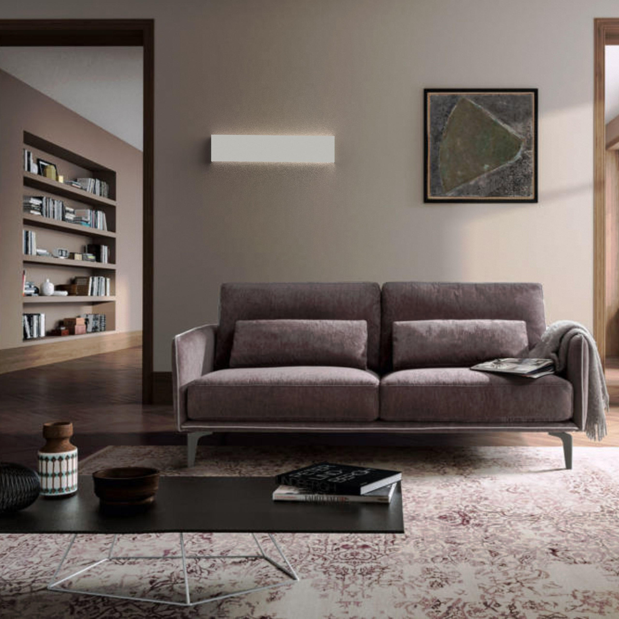 LED-WANDLEUCHTE - Weiß, Metall (50.4/11/3.6cm) - Lumicom