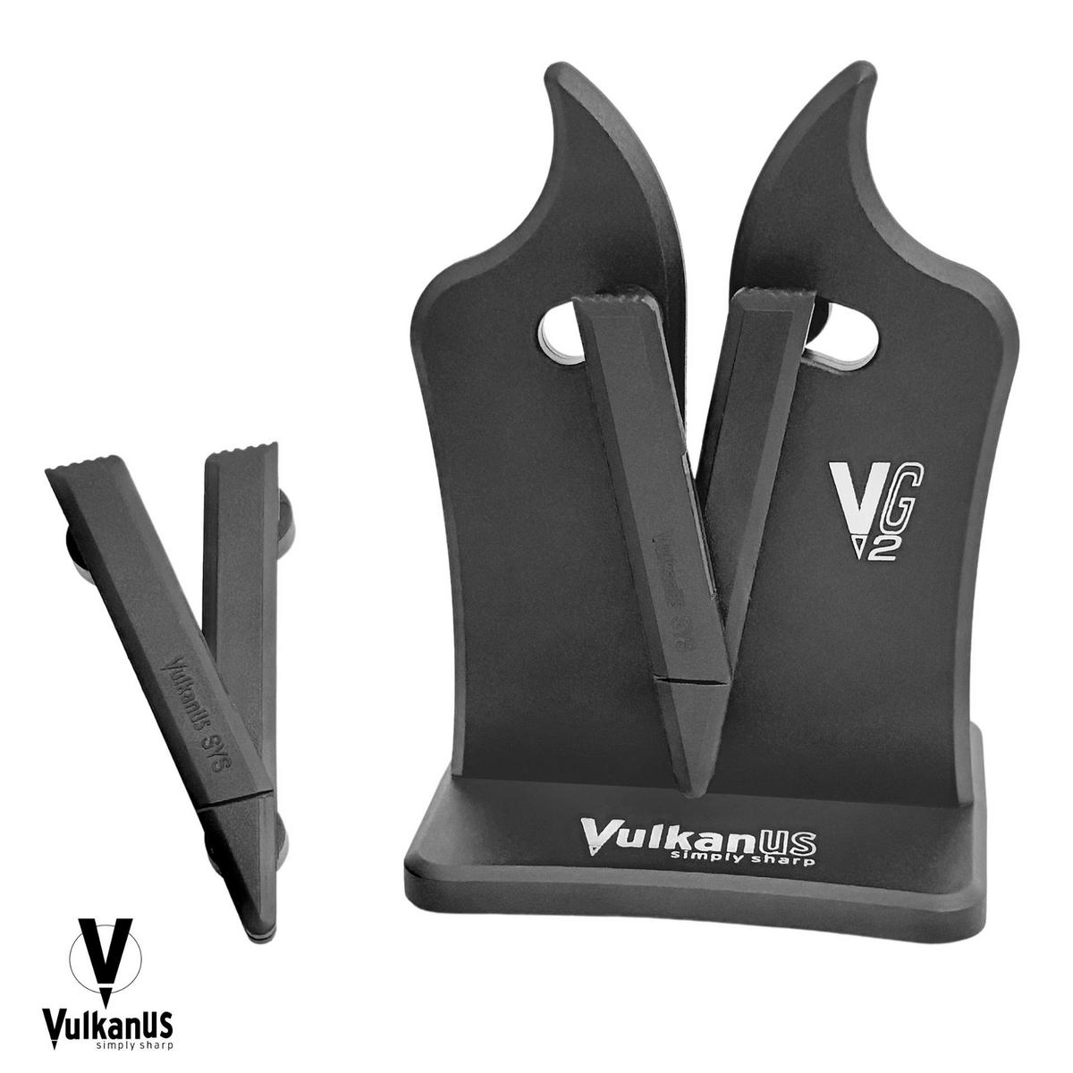 MESSERSCHÄRFER Ersatzteil Set für VG2 - Schwarz, Kunststoff - Vulkanus