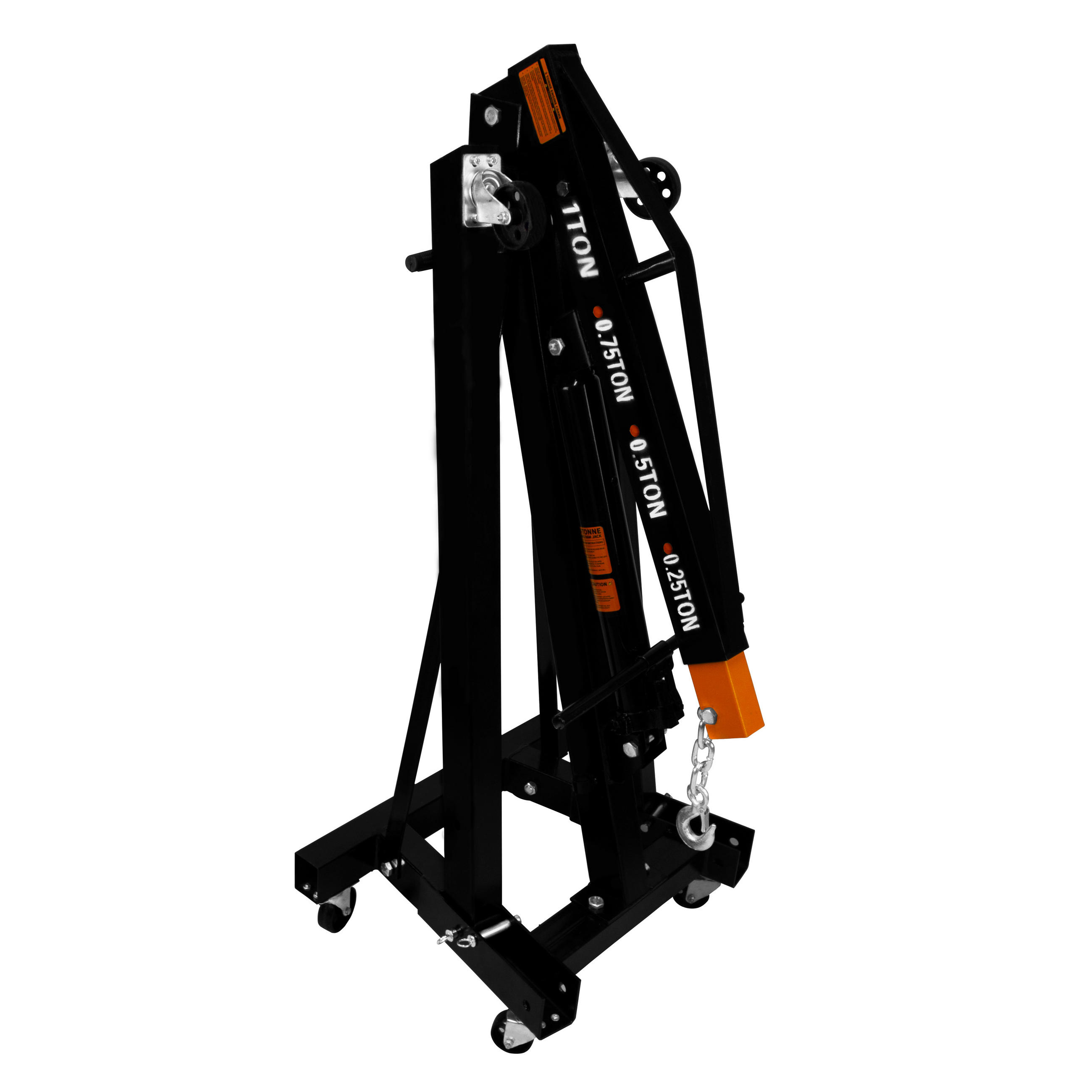 WERKSTATTKRAN MOTORKRAN 1000kg - Schwarz, Metall (150/93/155cm) - Monstershop