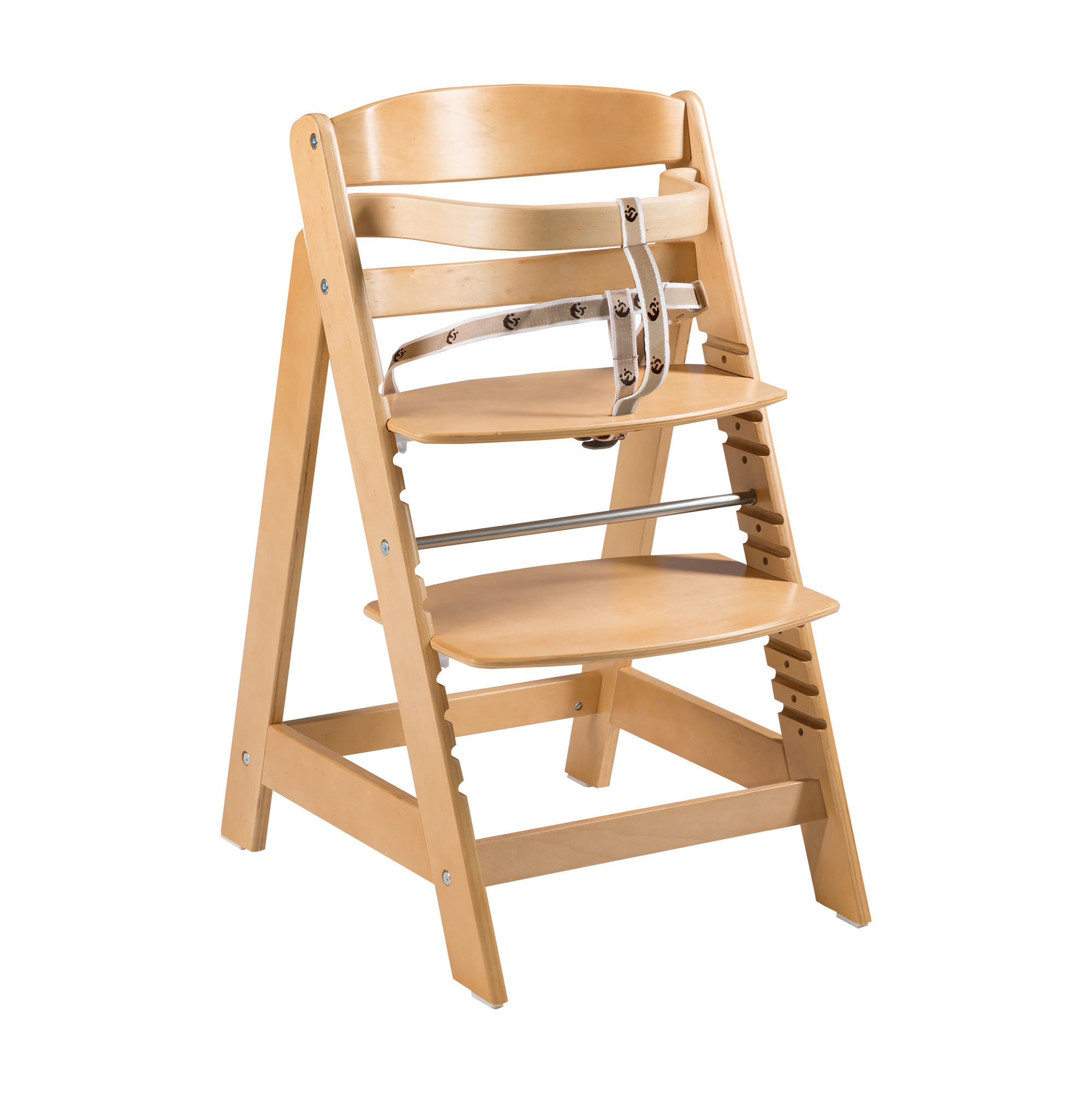 KINDERHOCHSTUHL - Sit Up CLICK - natur lackiert - Naturfarben, Holzwerkstoff (44.5/80/54cm) - Roba