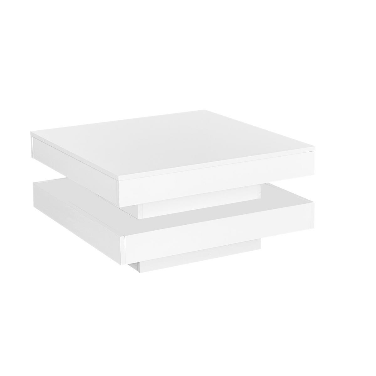 COUCHTISCH Weiß 70/70/36 cm - Weiß, Holzwerkstoff (70/70/36cm) - PANGIVO