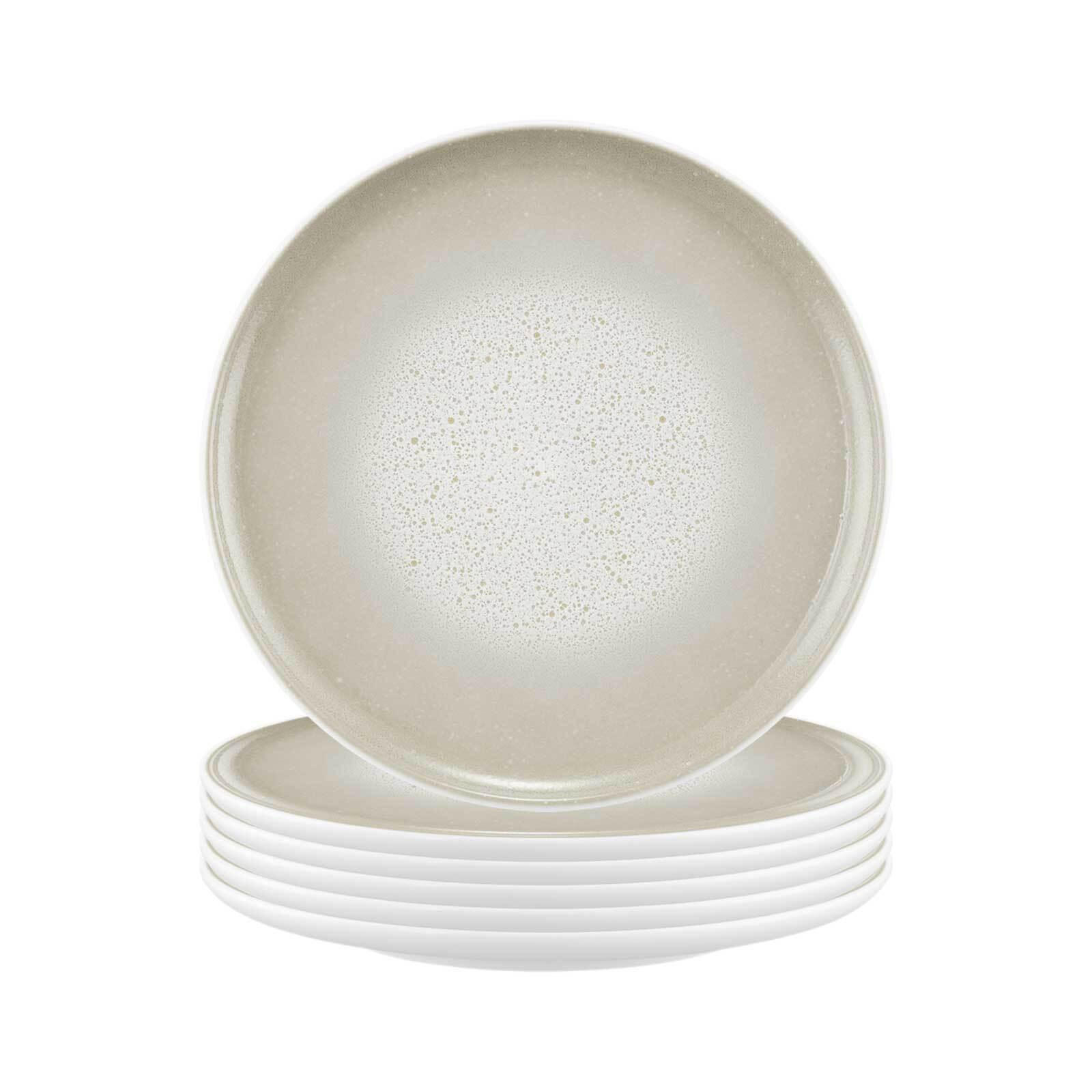 FRÜHSTÜCKSTELLER Sento Home Aura cream ø 21,4 cm 6er Set - Creme, Keramik (21.4cm) - Seltmann Weiden