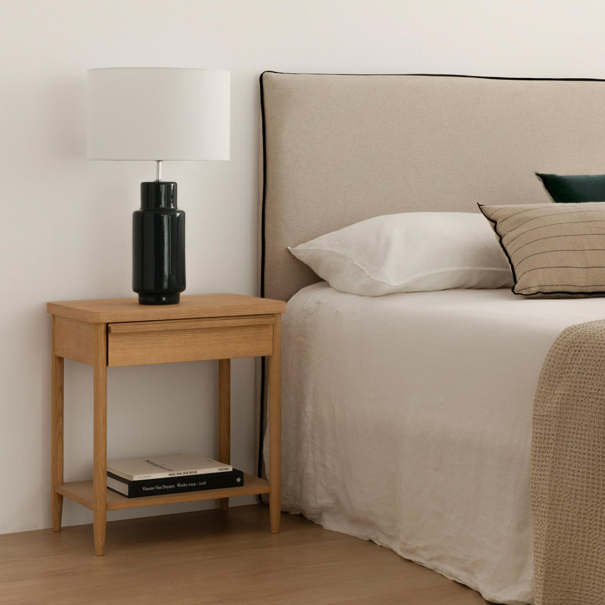 NACHTTISCH Berkin Natur 51 cm x 57 cm - Braun, Holz (51/57/35cm) - Kenay Home