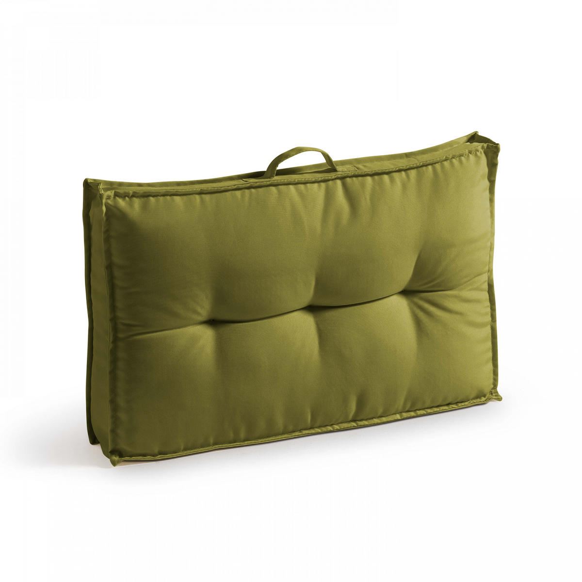 GARTEN-LOUNGESOFA aus Paletten, inkl. Sitzkissen, Grün - Grün, Holz (60/80/60cm) - Oviala