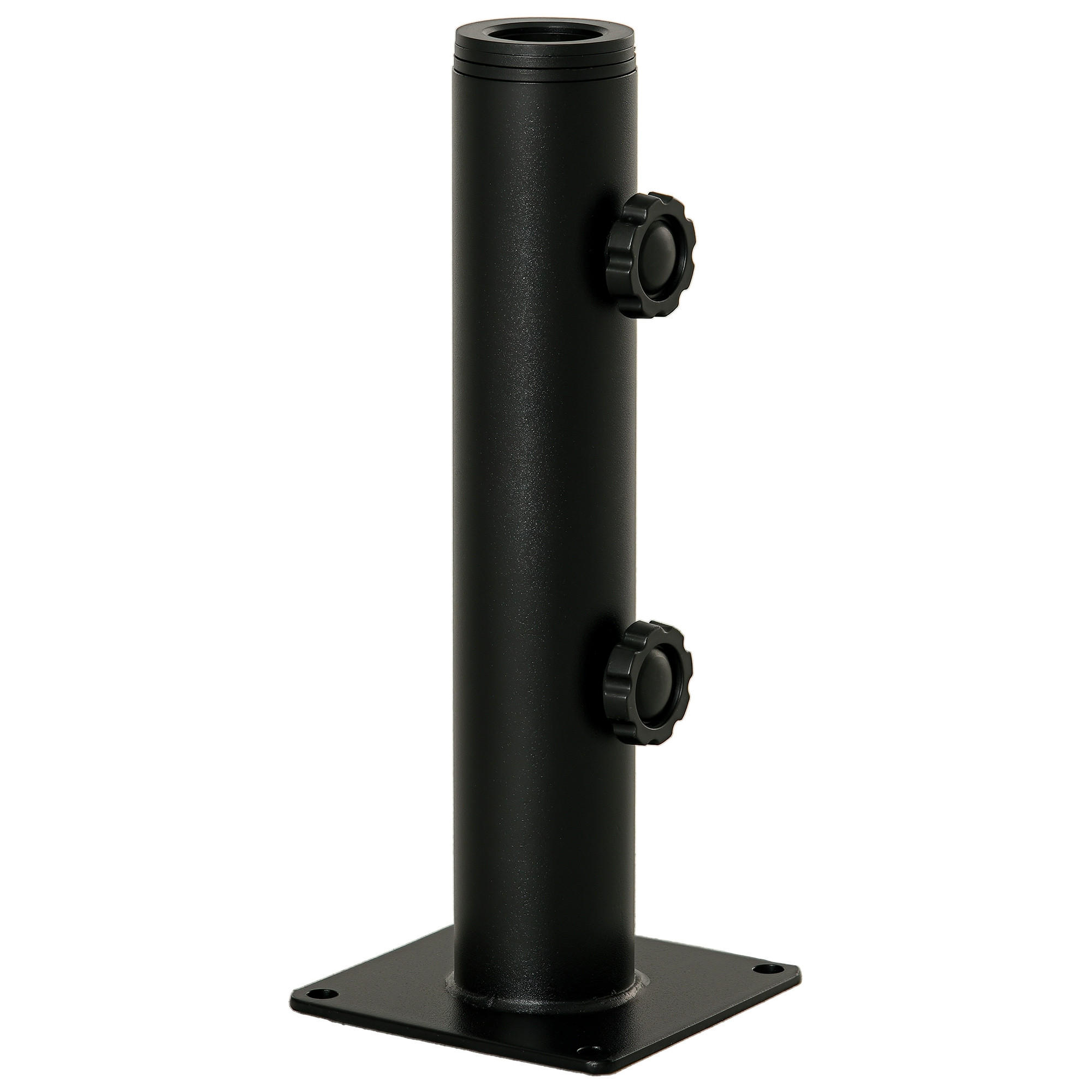 SONNENSCHIRMSTÄNDER Schwarz 12/12/30 cm - Schwarz, Metall (12/12cm) - PANGIVO