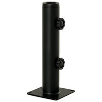 SONNENSCHIRMSTÄNDER Schwarz 12/12/30 cm - Schwarz, Metall (12/12cm) - PANGIVO