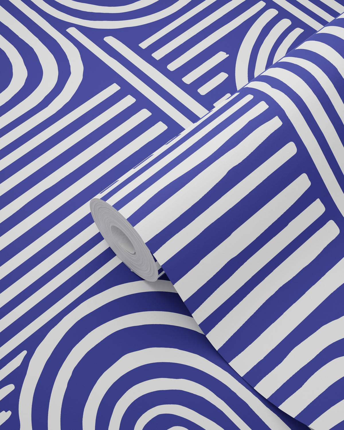 TAPETE 3D-Muster 50 x 900 cm - Blau, Papier (50/900cm) - ESTAhome