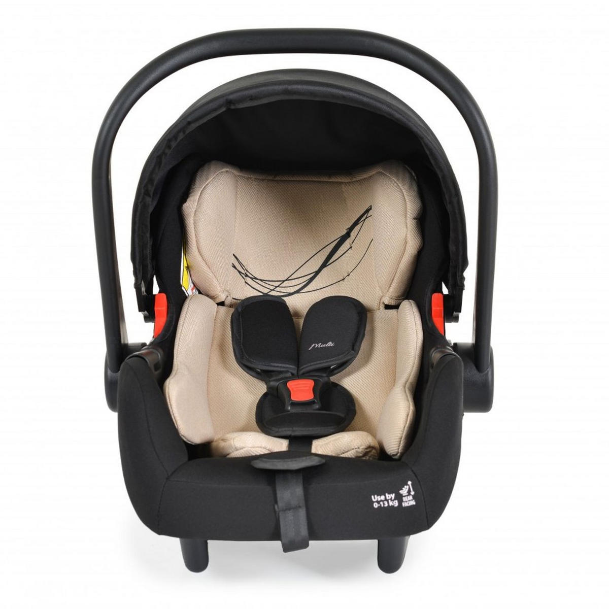 BABYSCHALE Set beige mit Isofixbasis Royal, i-Size (40 - 87cm) Gruppe 0+ - Beige, Kunststoff (33/73/42cm) - Moni