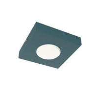 DECKENLEUCHTE - Blau, Metall (15/15/4cm) - Lumicom