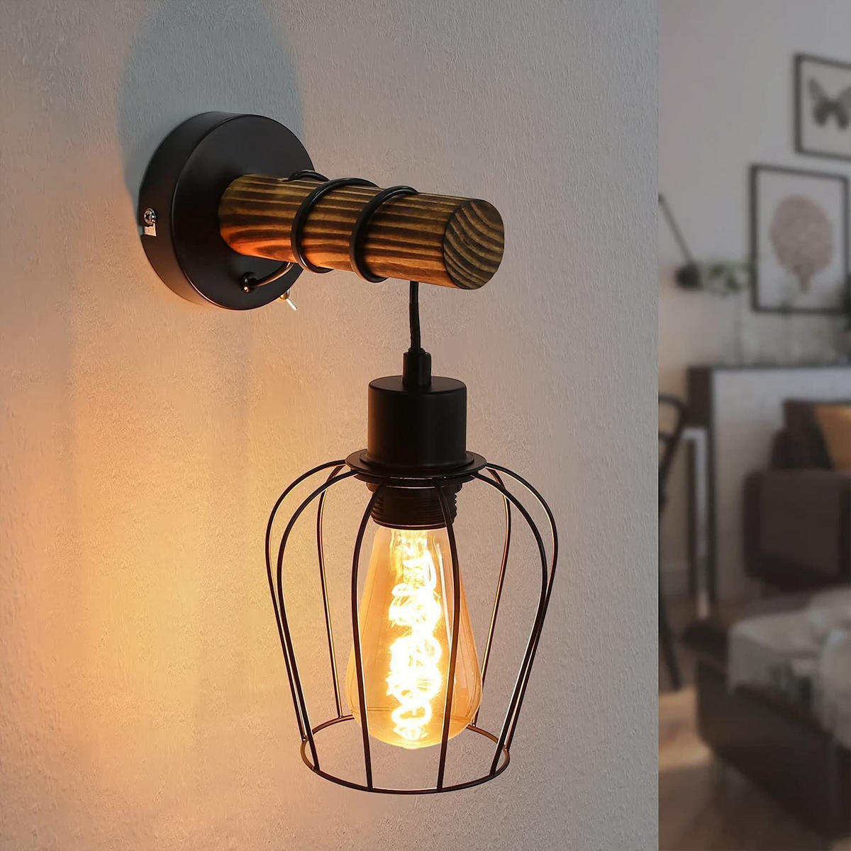 WANDLEUCHTE Emerald 18/13/27 cm - Braun, Metall (13/27/18cm) - ZMH