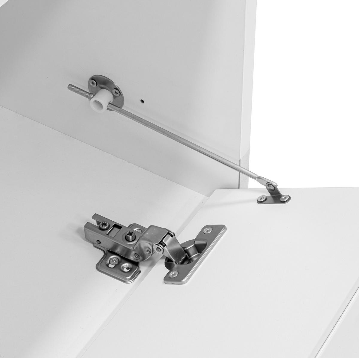 LOWBOARD 170/40/45 cm aus MDF und Spanplatte mit Wellen-Design Weiß - Weiß, Holzwerkstoff (170/40/45cm) - Modenvie
