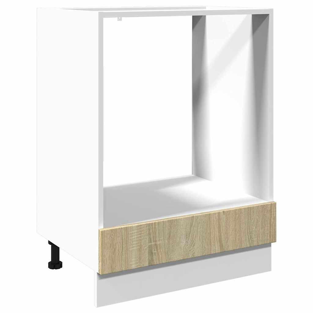 HERDUMBAUSCHRANK Sonoma-Eiche 60/46/81,5 Cm Holzwerkstoff - Sonoma Eiche, Holzwerkstoff (46/81.5/60cm) - vidaXL