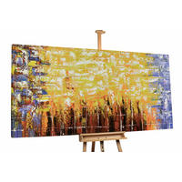 ÖLGEMÄLDE XXL Gelb 200/100 cm - Gelb/Weiß, Holz/Textil (6.68/100cm) - KUNSTLOFT