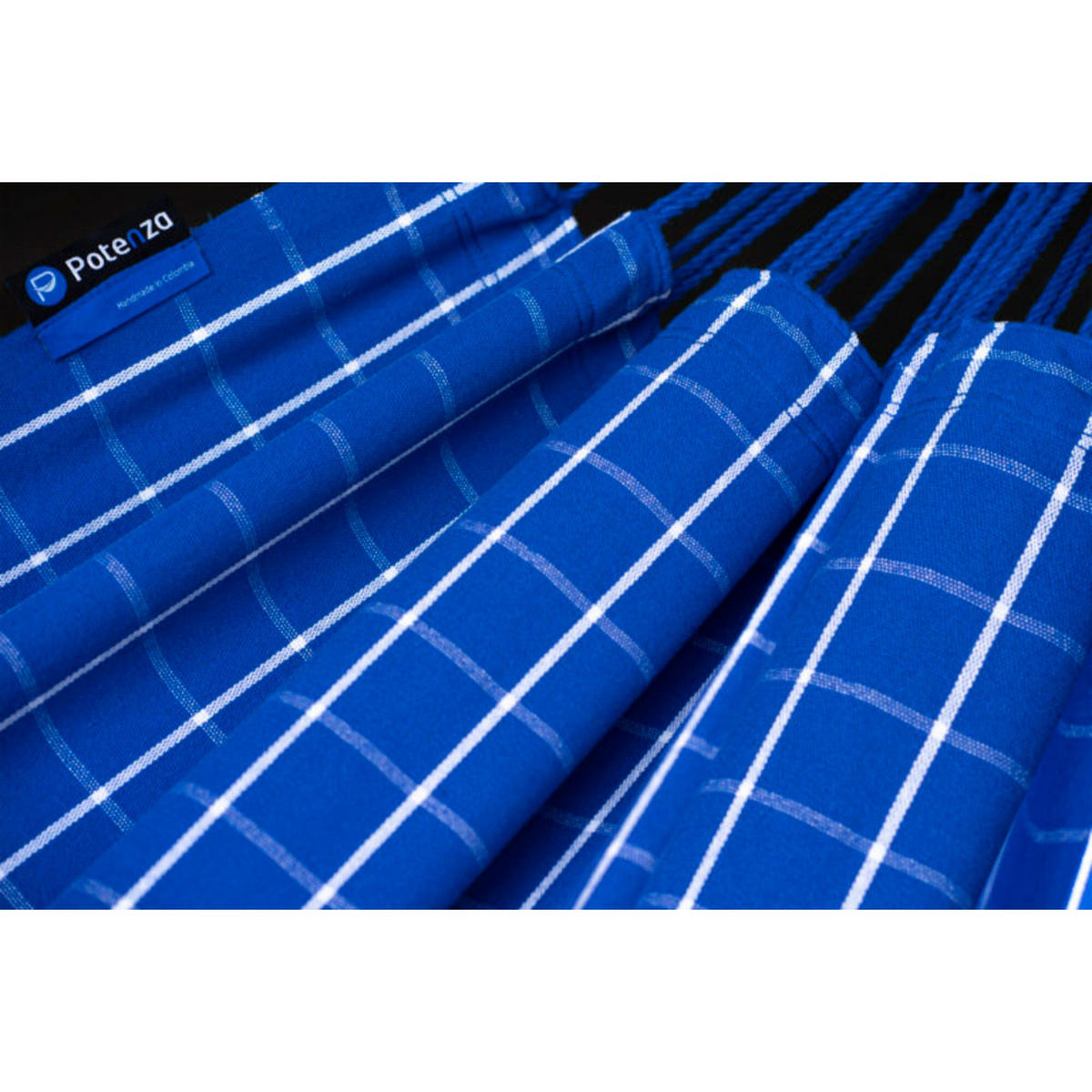 HÄNGEMATTE mit Gestell, 2 Personen, XXL, 200 kg, Metall, Catargo Blau, einfache Montage - Blau, Metall (370/130/120cm) - Potenza