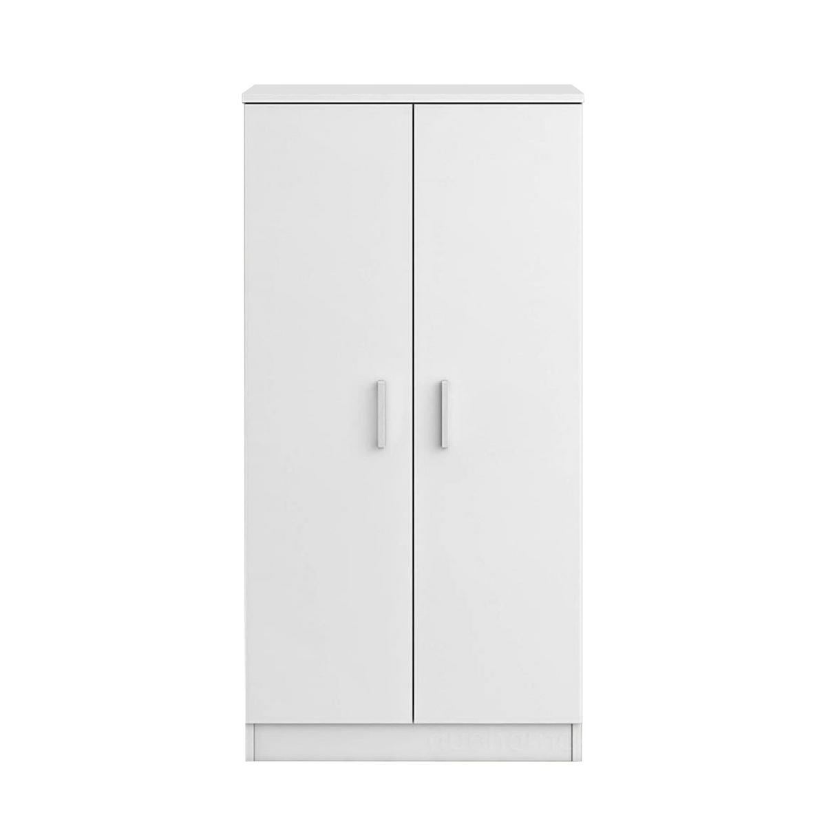SCHUHSCHRANK Weiß 36/55/108 cm - Weiß, Holzwerkstoff (55/108.4/36cm) - DMORA