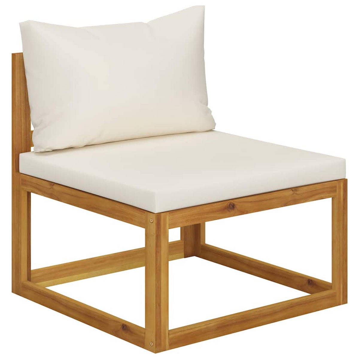 GARTENSET Remmele 6-teilig - Creme, Holzwerkstoff - Nettlife