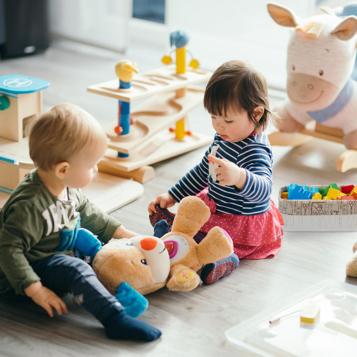 3XAUFBEWAHRUNGSKORB - Multicolor, Holz/Holzwerkstoff (30/12/20cm) - Relaxdays