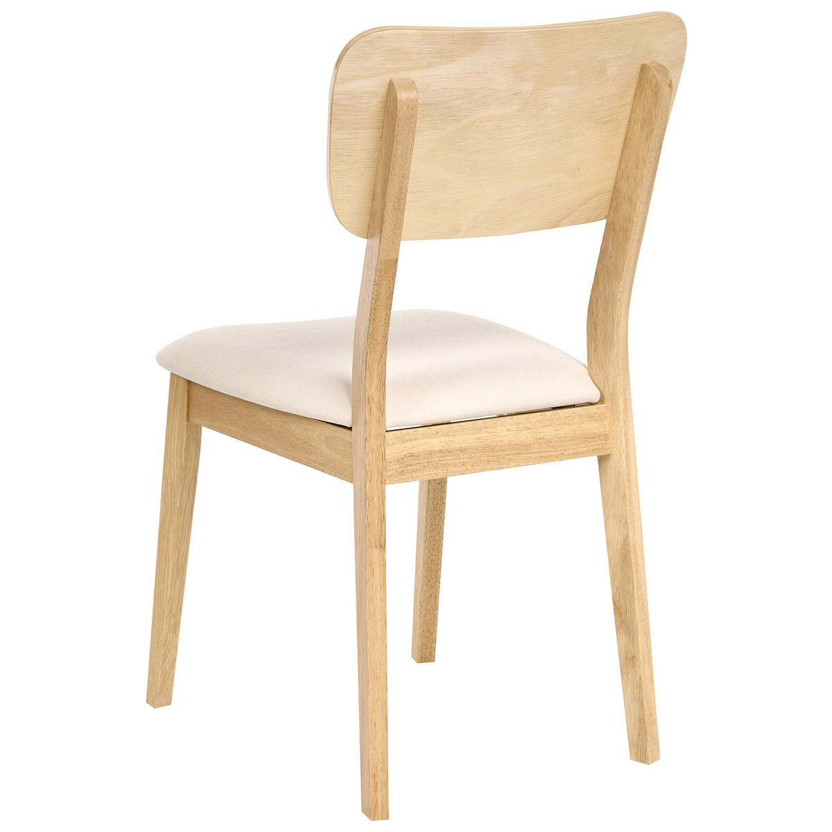 ESSZIMMERSTUHL 2er-Set Hellbraun Minier - Hellbraun/Beige, Holz (46/85/51cm) - Beliani