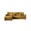 ECKSOFA MOS L BIS Itaka 33 Links mit Schlaffunktion - Currygelb, Textil (220/143cm) - Bedante