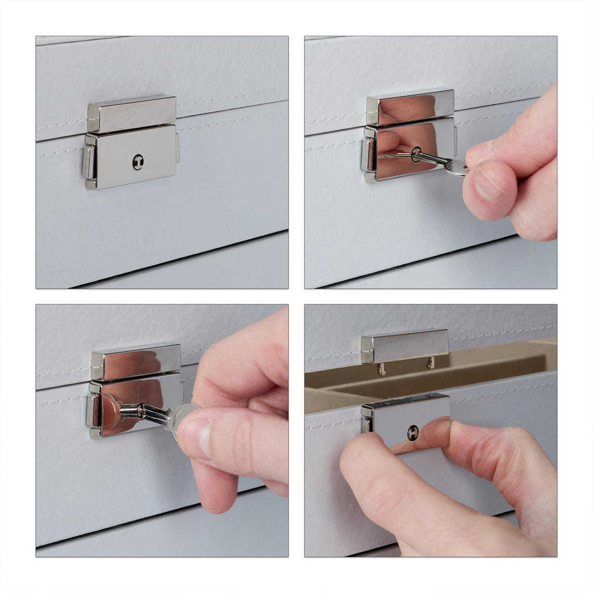 BRILLENBOX - Multicolor, Glas/Holzwerkstoff (33.5/22.5/19cm) - Relaxdays