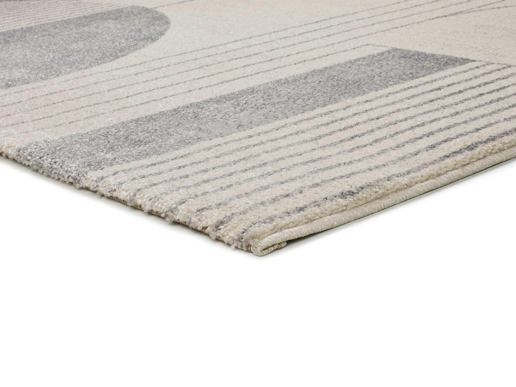 WEBTEPPICH beige und grau Porto 133/190 cm - Beige/Grau, Naturmaterialien/Textil (133/190cm) - Atticgo