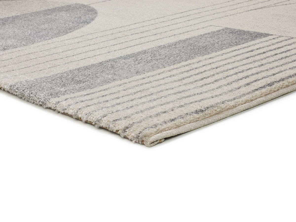 WEBTEPPICH beige und grau Porto 160/230 cm - Beige/Grau, Naturmaterialien/Textil (160/230cm) - Atticgo
