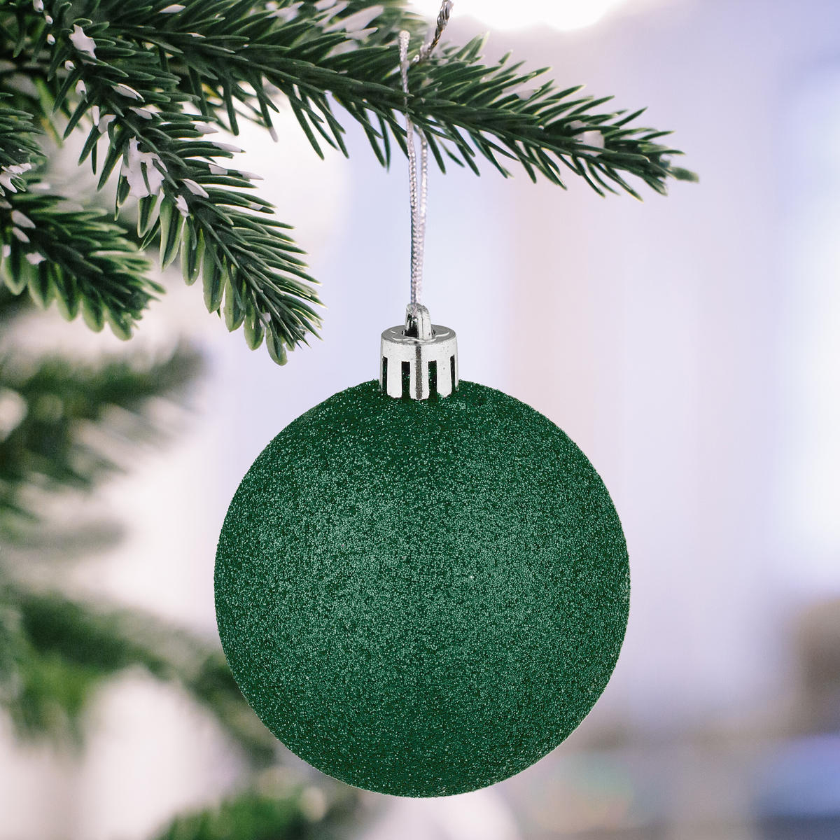 72-TLG.WEIHNACHTSKUGELN-SET - Dunkelgrün, Kunststoff (38/24/12cm) - Relaxdays
