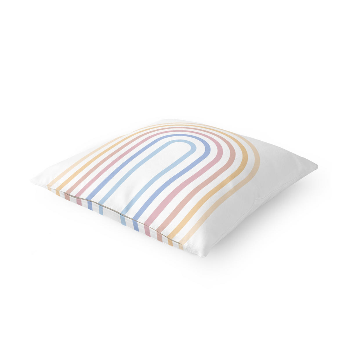 KISSENBEZUG Pastell Regenbogen 40/40 cm - Pastellblau, Textil (40/40cm) - Bilderwelten