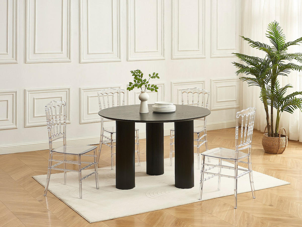 STUHL - 40 cmcm x 45 cmcm - Plastik - Transparent - AMBELON - Transparent, Kunststoff (40/91/45cm) - Vente-Unique