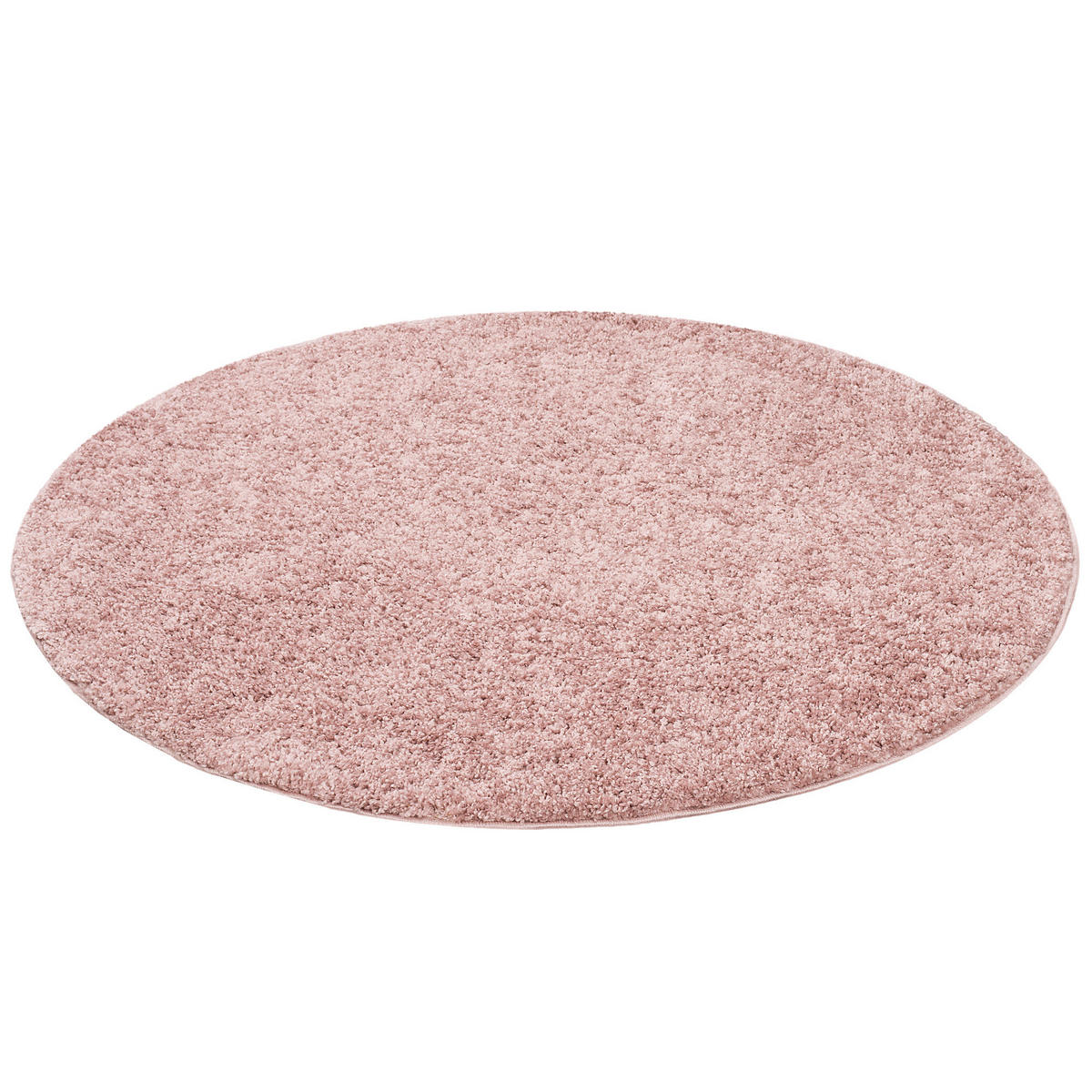 HOCHFLOR LANGFLOR TEPPICH ALOHA RUND - Altrosa, Textil (120/120cm) - Pergamon