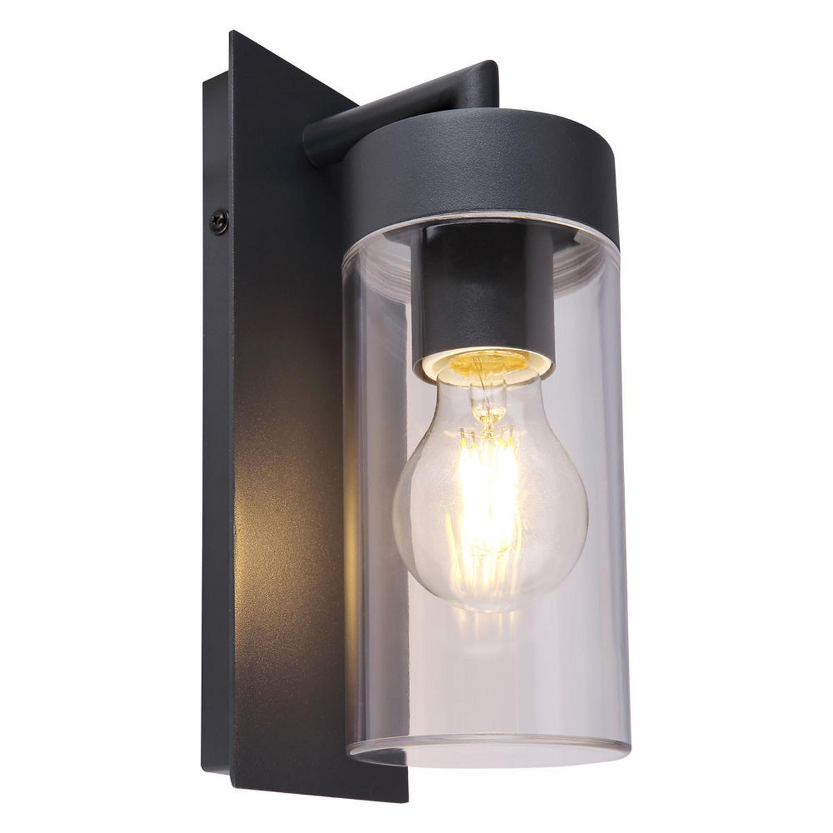 LED WANDLEUCHTE Aluminium Anthrazit - Anthrazit, Metall (13.8/8.9/25cm) - Globo Lighting