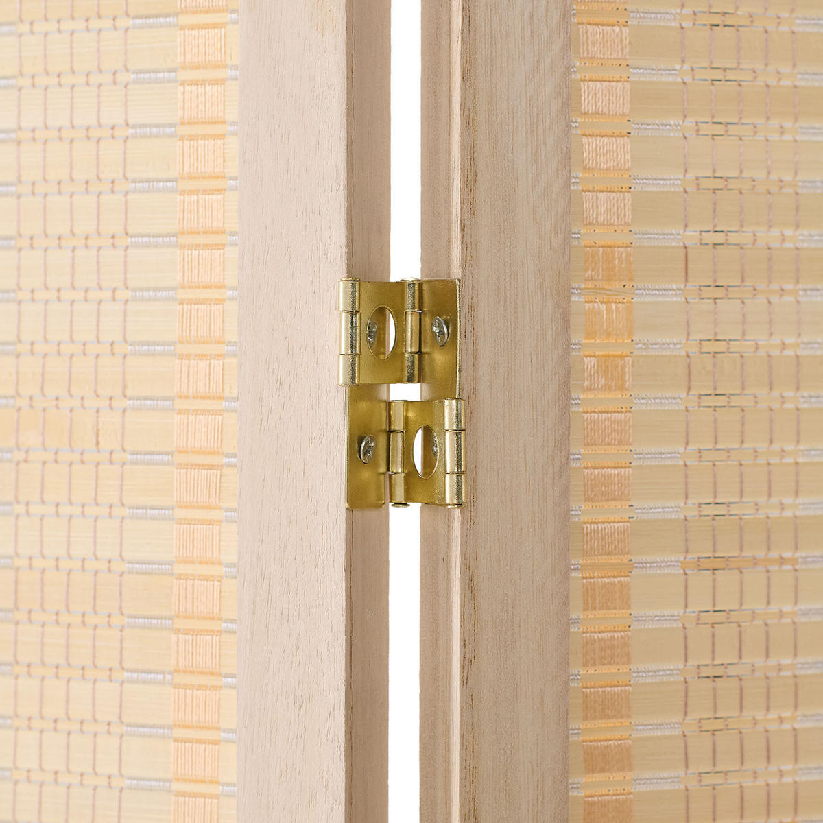 PARAVENT 120/170 cm Natur Holz Bambus - Braun, Holz/Naturmaterialen (120/170/2cm) - Homestyle4u