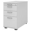 STANDCONTAINER - mit Hängeregistratur 80/42,8/72 cm in Grau Chromgriff (Metall) - Grau, Holzwerkstoff (42.8/72/80cm) - bümö