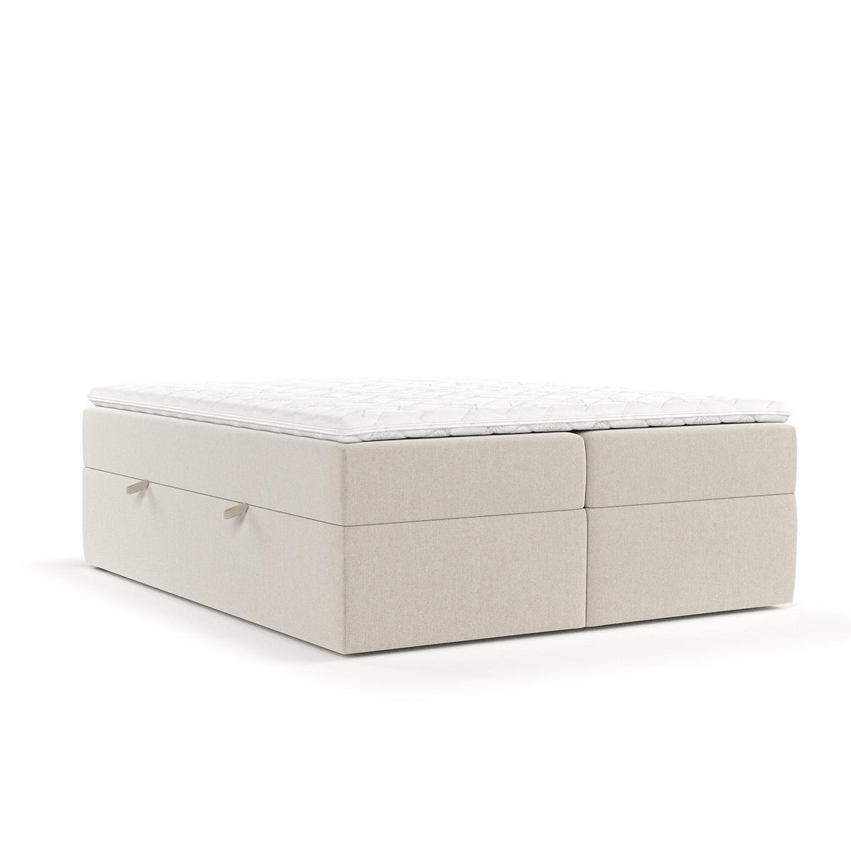 BOXBETT Yoko Beige 180/200 cm - Beige/Schwarz, Holz/Holzwerkstoff (180/200cm) - Maison de Reve