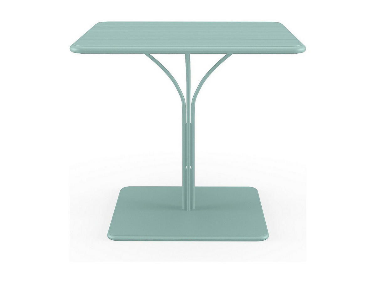 GARTENTISCH - L. 80 cm - Metall - Mandelgrün - MIRMANDE von MYLIA - Grün, Metall (80/80/75cm) - Vente-Unique